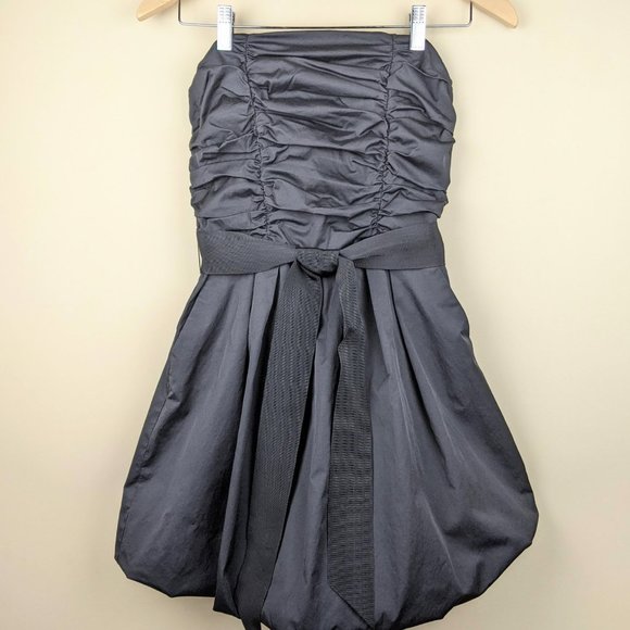 Bedo Black Strapless Bubble Dress Small - Picture 3 of 16